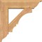 Ekena Millwork Balboa Traditional Smooth Bracket w/ Offset Brace, Western Red Cedar, 7 1/2"W x 28"D x 28"H BKT0806X28X28BOA01SWR - alternate 2